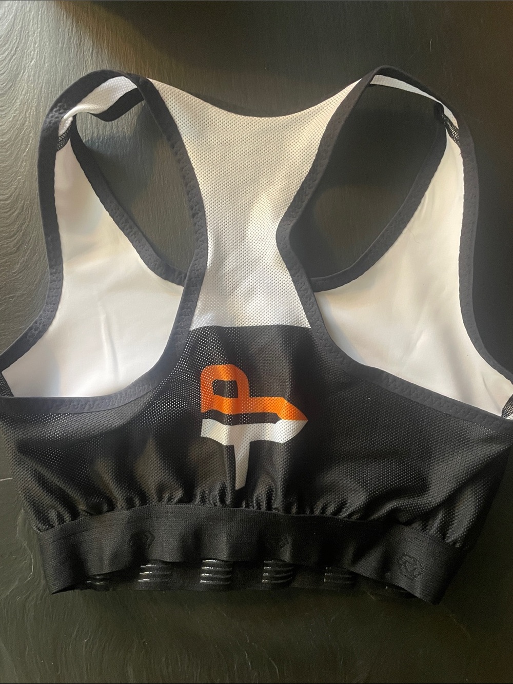 PARAGON White Pink Blue Black Racerback Training Sports Bra - Picture 2 of 3
